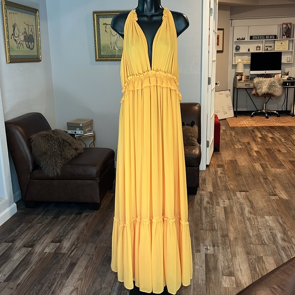 Zara Dress | Yellow | Size M | sleeveless | elastic waist | Never Worn - Picture 7 of 10